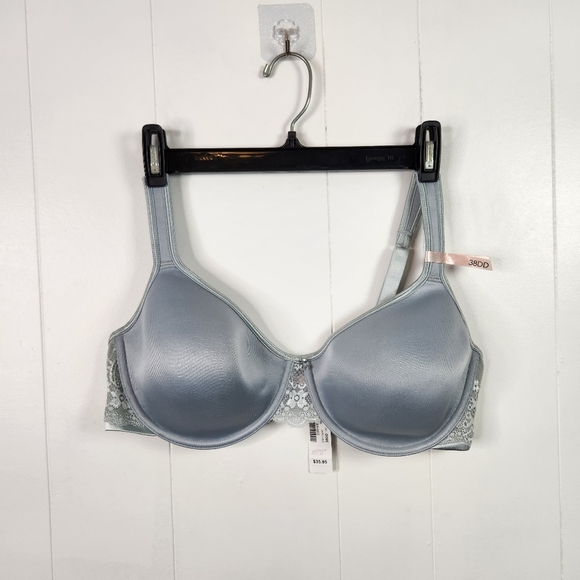 La Vie en Rose Underwire Lightly Lined Bra Blue New NWT Size 38DD - Picture 1 of 7